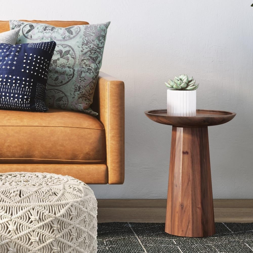 Dayton Wooden Accent Table in Mango Image 12