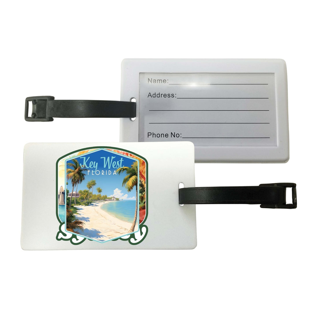 Key West Florida Design B Souvenir Luggage Tag Image 1