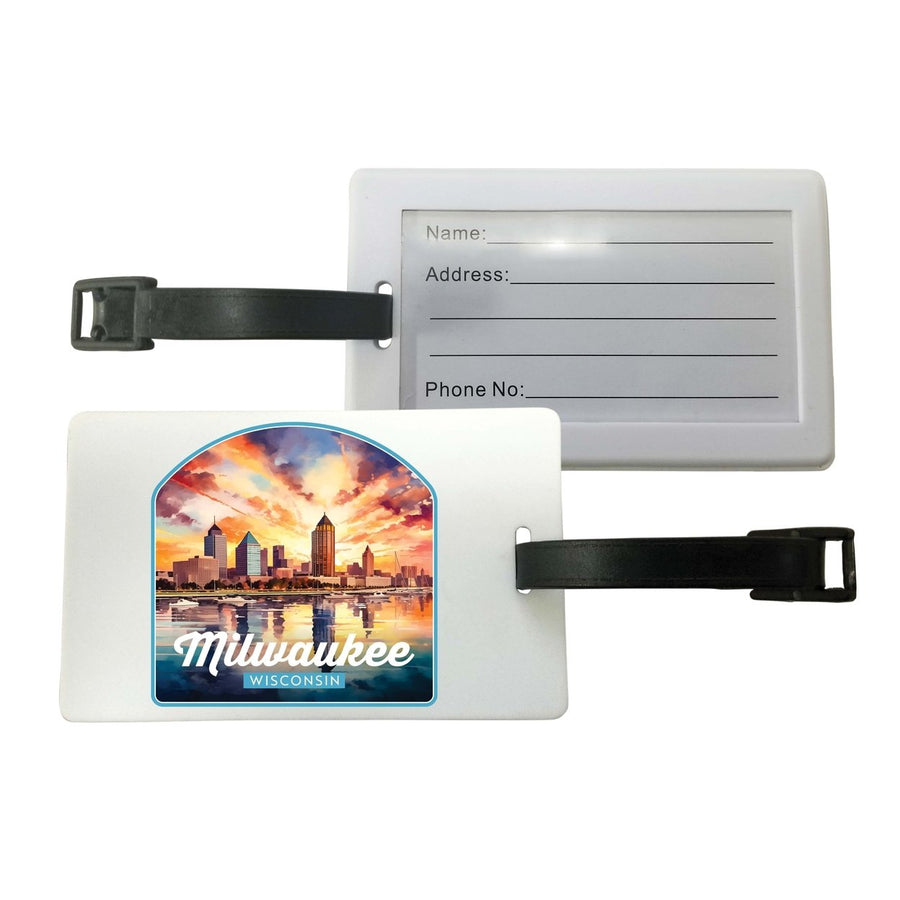 Milwaukee Wisconsin Design A Souvenir Luggage Tag Image 1