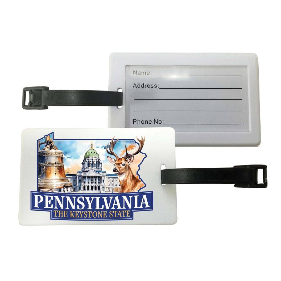 Pennsylvania Design D Souvenir Luggage Tag Image 1