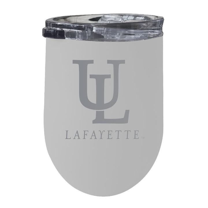 Louisiana at Lafayette 12 oz Engraved Insulated Wine Stainless Steel Tumbler Officially Licensed Collegiate Product Image 5