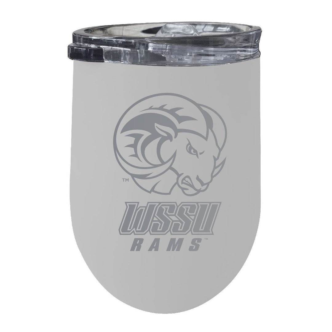 Winston Salem State 12 oz Engraved Insulated Wine Stainless Steel Tumbler Officially Licensed Collegiate Product Image 5