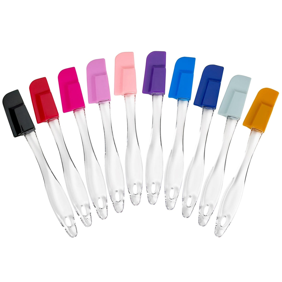 Mini Silicone Spatulas Set - Non-Stick and Heat-Resistant, Pro-Grade - 10 pc set Image 1