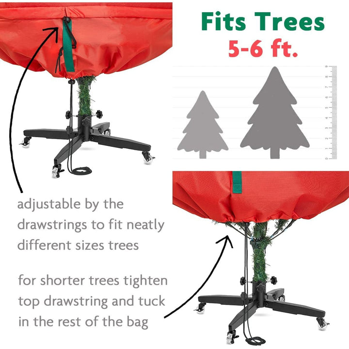 HOLDN STORAGE Christmas Tree Storage Bag 600D Tear Resistant Upright Cover Image 11