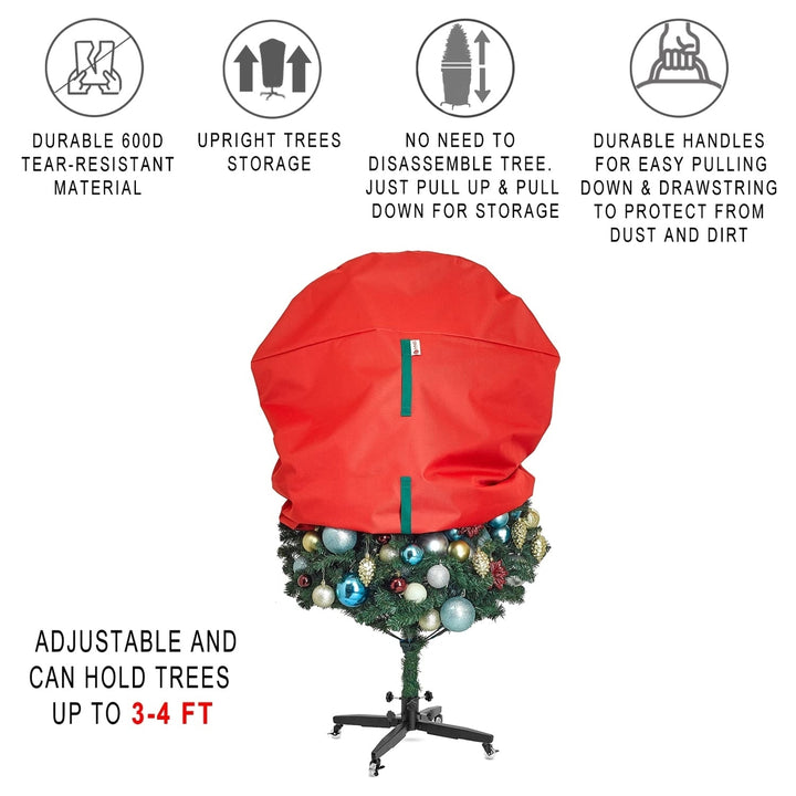 HOLDN STORAGE Christmas Tree Storage Bag 600D Tear Resistant Upright Cover Image 12