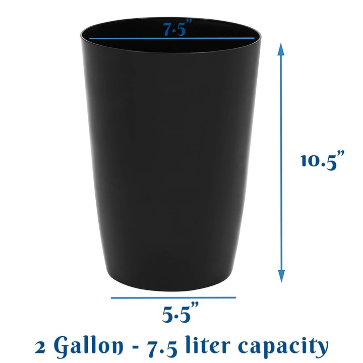 HOLDN STORAGE 2 Gallon Open Top Mini Trash Can Compact Bathroom Waste Bin Image 6