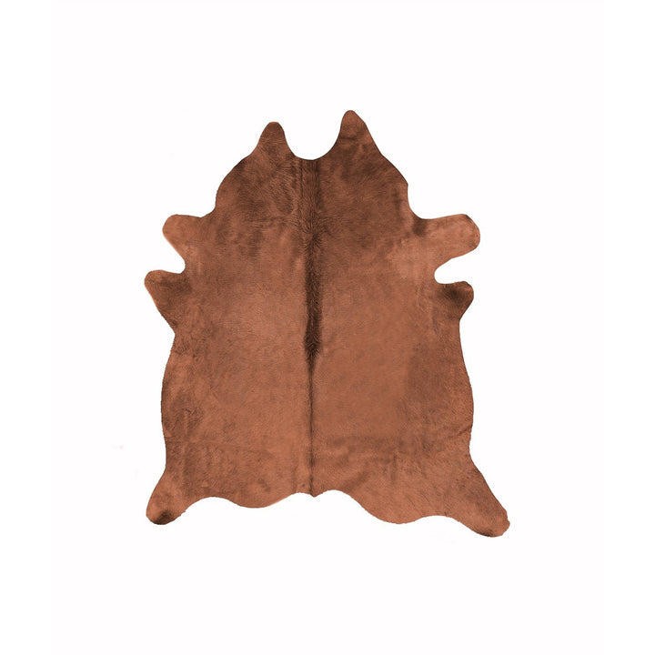 Natural Geneva Cowhide Rug Black 6x7 1-Piece Large Area Rug Image 1