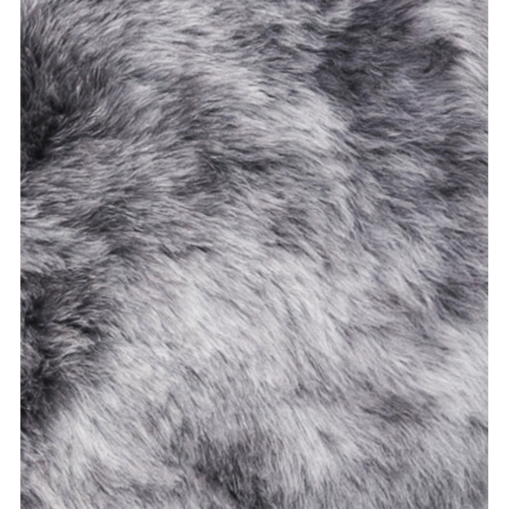 Icelandic Sheepskin Rug 2x3 Grey Brisa Short-Haired Single Sheared 100% Wool Image 2