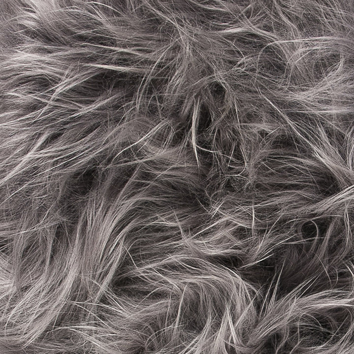 Icelandic Sheepskin Rug Grey 2x3 Long-Haired Single Piece Decor 100% Wool Image 2