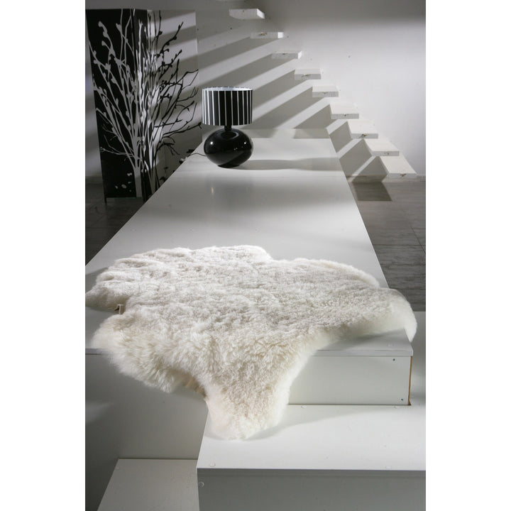 Icelandic Sheepskin Rug 2x3 Grey Brisa Short-Haired Single Sheared 100% Wool Image 5