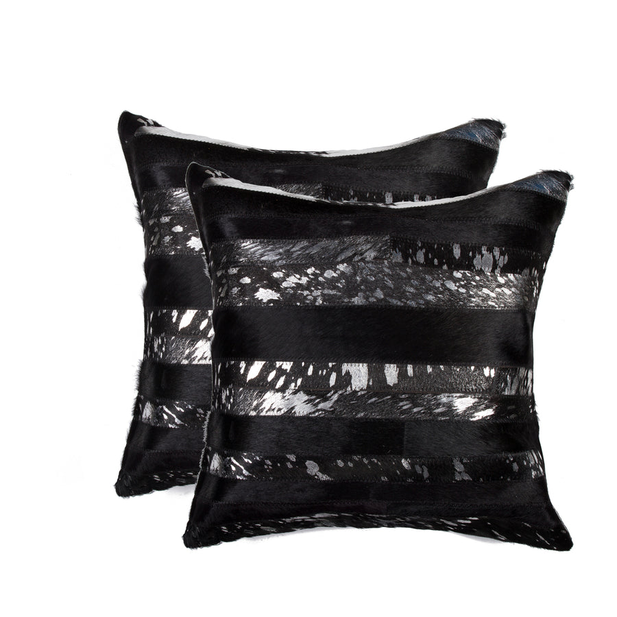 Natural  Torino Madrid Cowhide Pillow  2-Piece  18"x18"  24 Image 1