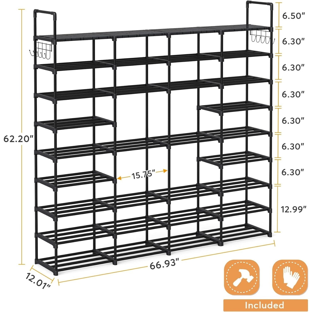 Tribesigns Large Shoe Rack Organizer Closet for Entryway Bedroom Hallway Image 2