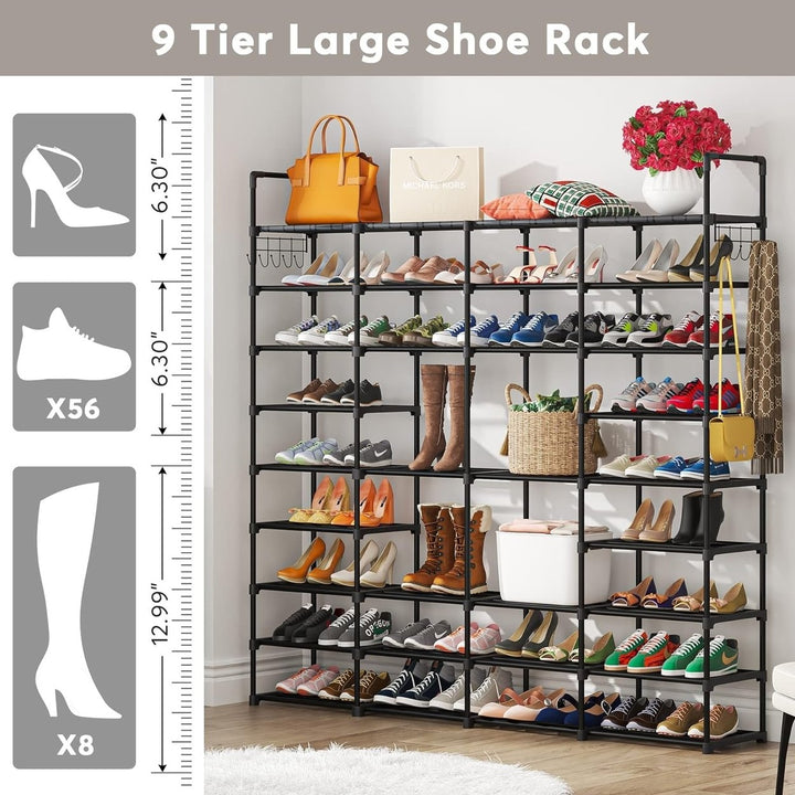 Tribesigns Large Shoe Rack Organizer Closet for Entryway Bedroom Hallway Image 6