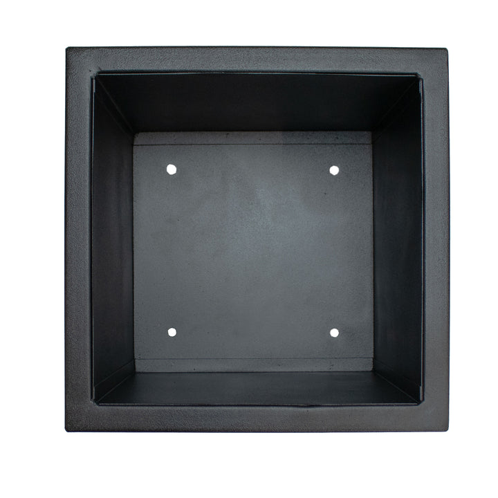 Sunnydaze Modern Simplicity Square Planters - 19.75" H and 27" H - Black Image 6