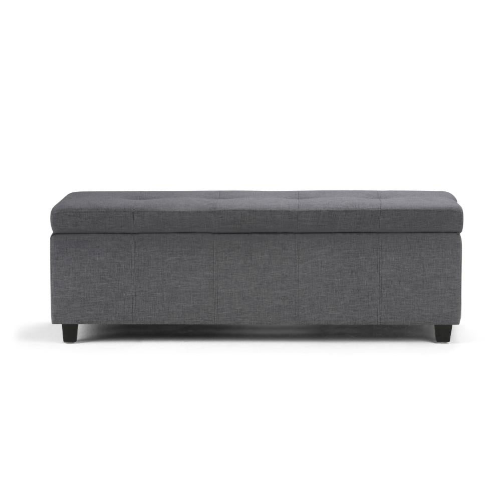 Castleford Linen Storage Ottoman Bench 48 Inch Rectangular Tufted Large Chest Image 5