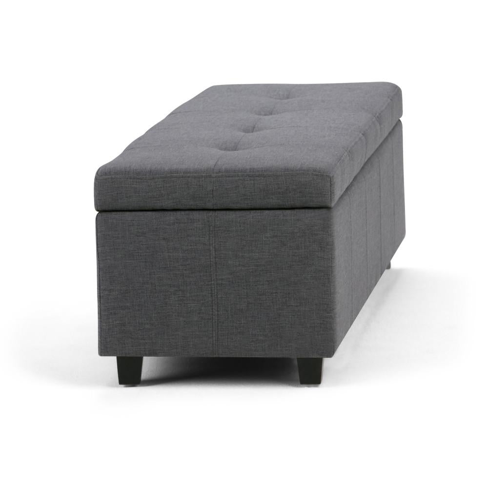 Castleford Linen Storage Ottoman Bench 48 Inch Rectangular Tufted Large Chest Image 9