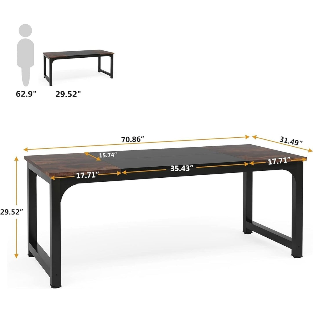 Tribesigns 6FT Conference Table Rectangular Meeting Room Office Furniture Image 5