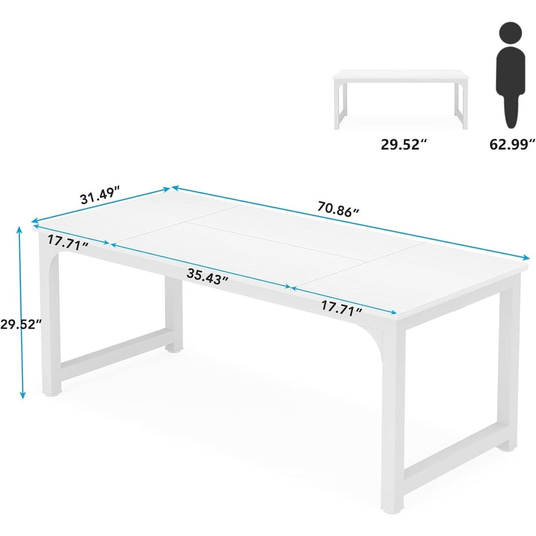 Tribesigns 6FT Conference Table Rectangular Meeting Room Office Furniture Image 10