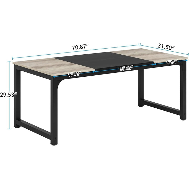 Tribesigns 6FT Conference Table Rectangular Meeting Room Office Furniture Image 12