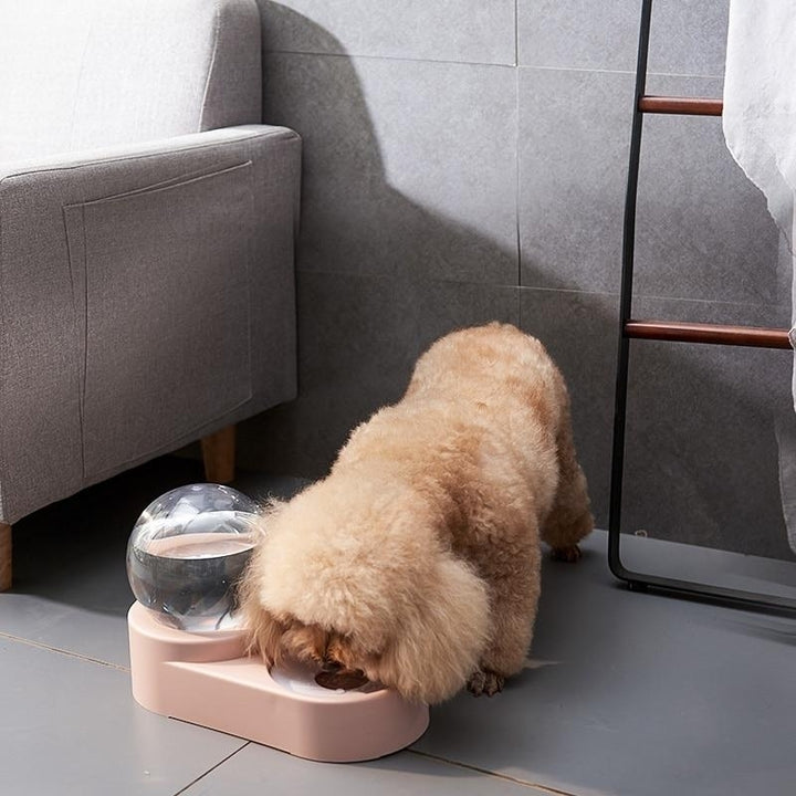 1.8L Automatic Food Fountain for Water Drinking Single Large Bowl Feeding Container Image 4