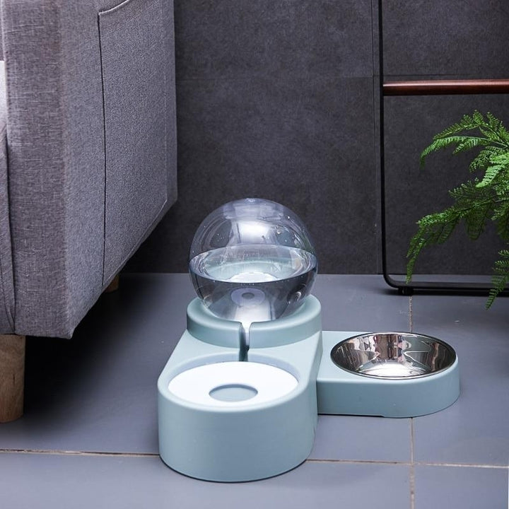 1.8L Automatic Food Fountain for Water Drinking Single Large Bowl Feeding Container Image 6