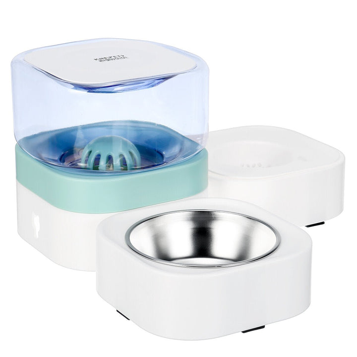 1.8L Pet Bowls Food Automatic Feeder Fountain Water Drinking for Cat Dog Pet Feeding Container Pet Supplies Image 2