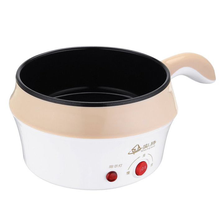 1.8L Double-Layer Stainless Steel Mini Electric Pot Pan Cooker Cooking Fry Stew Image 5