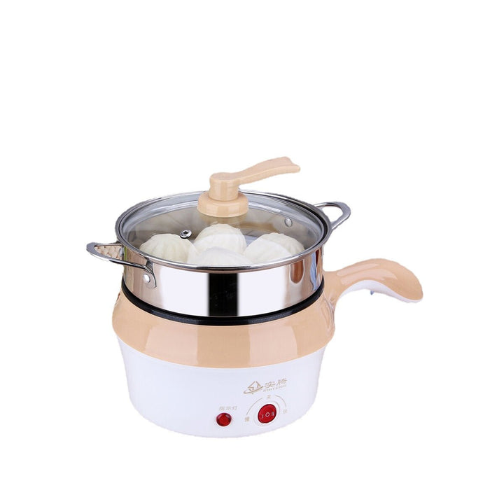 1.8L Double-Layer Stainless Steel Mini Electric Pot Pan Cooker Cooking Fry Stew Image 11