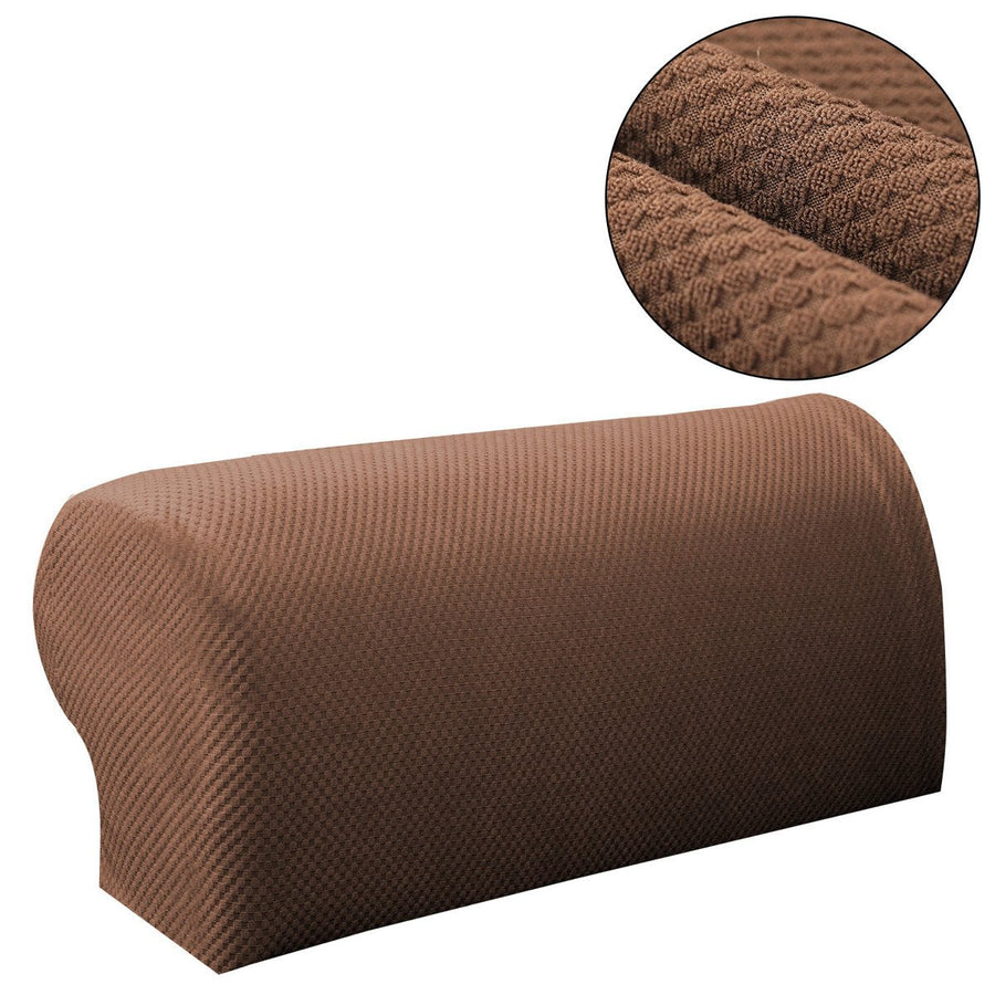 1 Pair of Sofa Armrest Covers Removable Stretch Sofa Chair Arm Protector Couch Armchair Slipcover Home Office Furniture Image 1