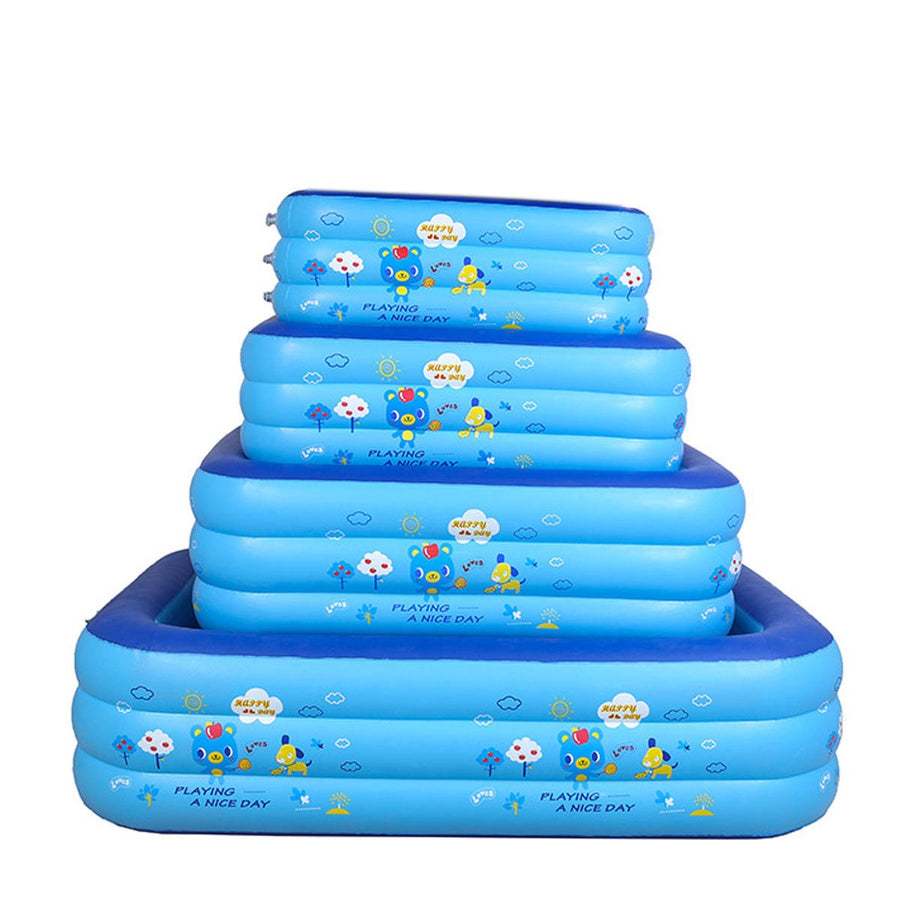 1.2/1.3/1.5/1.8M Kids Inflatable Swimming Pool Childs Toddlers Family Backyard Garden Pool Image 1