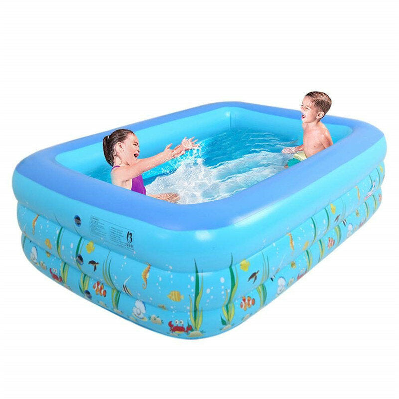 1.2/1.5m Summer Kids Inflatable Swimming Pool Center For Family Outdoor Fun Play Image 1