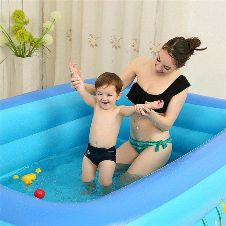 1.2/1.5m Summer Kids Inflatable Swimming Pool Center For Family Outdoor Fun Play Image 5