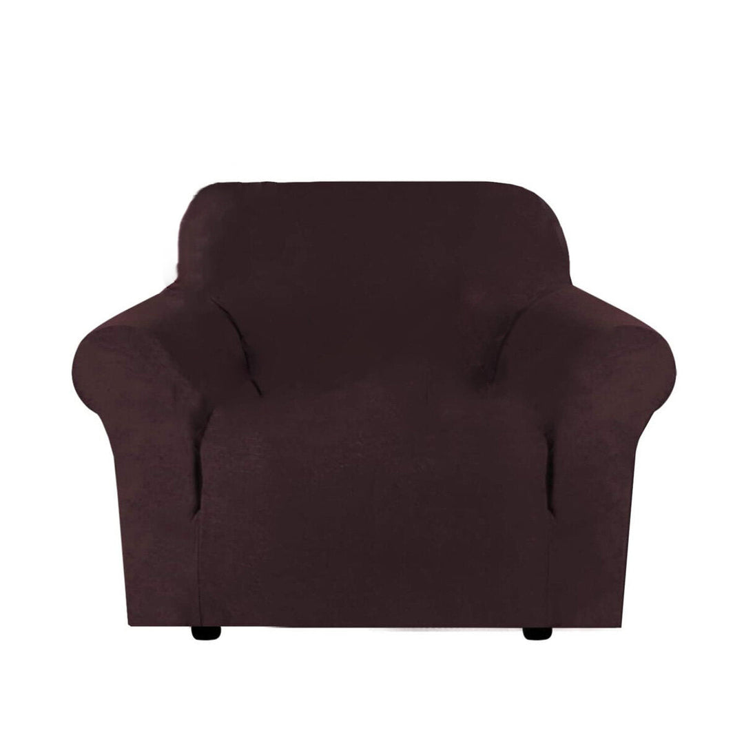 1 Seater Elastic Armchair Cover Sofa Cover Chair Seat Protector Stretch Couch Slipcover Home Office Furniture Image 1