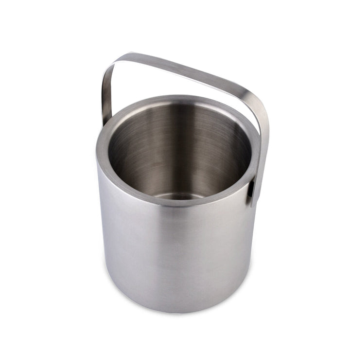 1.3L Ice Bucket Double Insulated Handle Double Wall Insulated Bucket Tongs Image 2