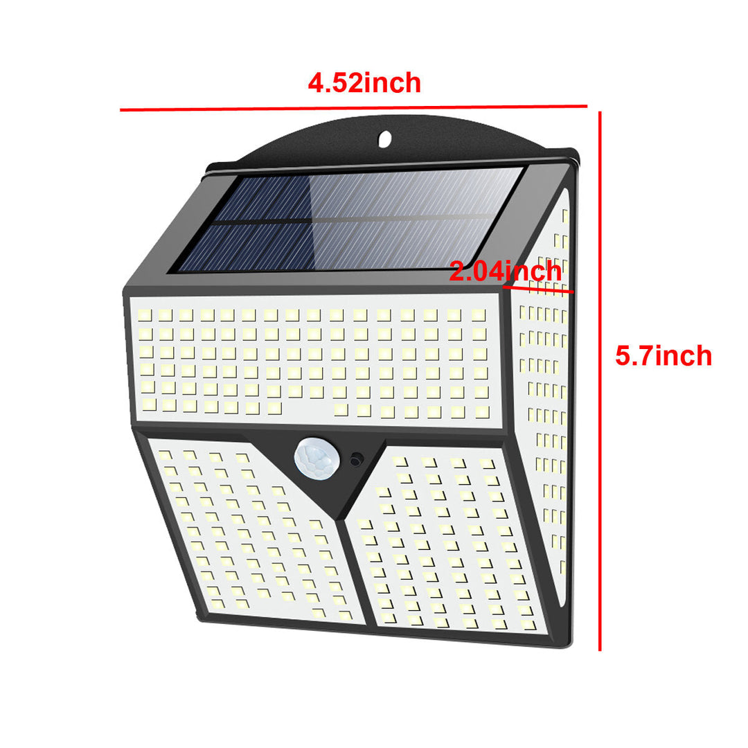 1/2Pcs 436LED Solar Light Infrared Motion Sensor Garden Security Wall Light Image 8