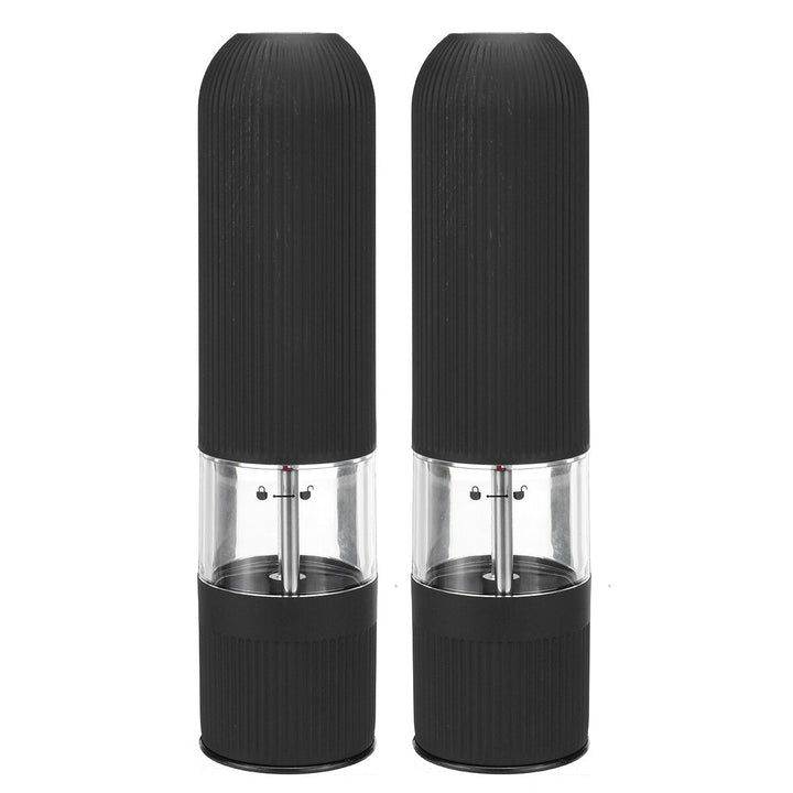 1/2Pcs Electric Salt Pepper Grinder Set Shaker Mills Adjustable Coarseness Image 7