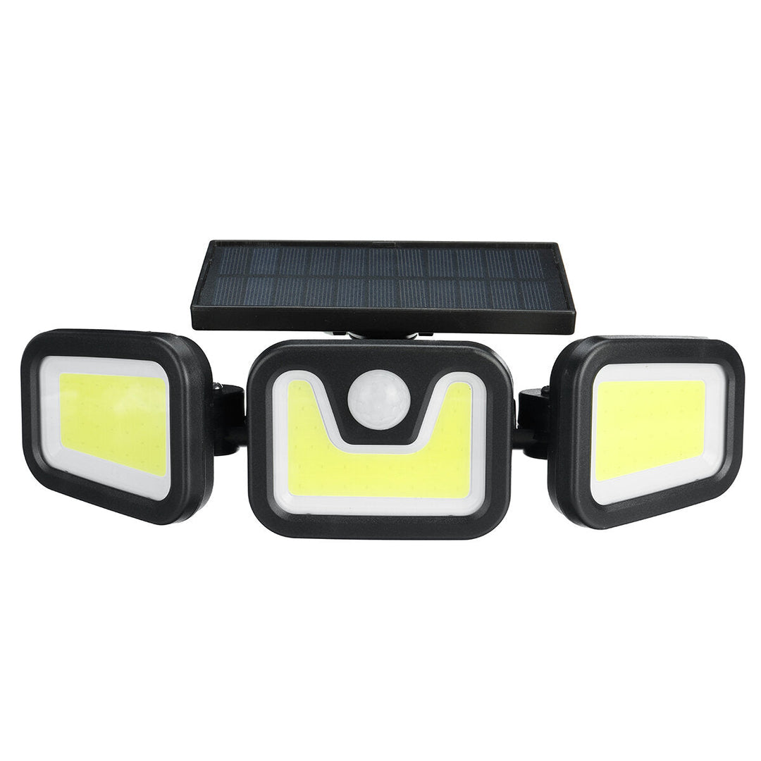 100COB 3 Rotatable Heads LED Solar Light Motion IP65 Waterproof Super Bright Garden Light Image 1