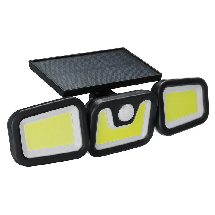 100COB 3 Rotatable Heads LED Solar Light Motion IP65 Waterproof Super Bright Garden Light Image 3