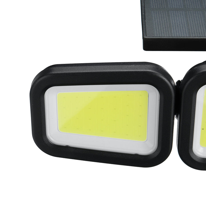 100COB 3 Rotatable Heads LED Solar Light Motion IP65 Waterproof Super Bright Garden Light Image 4