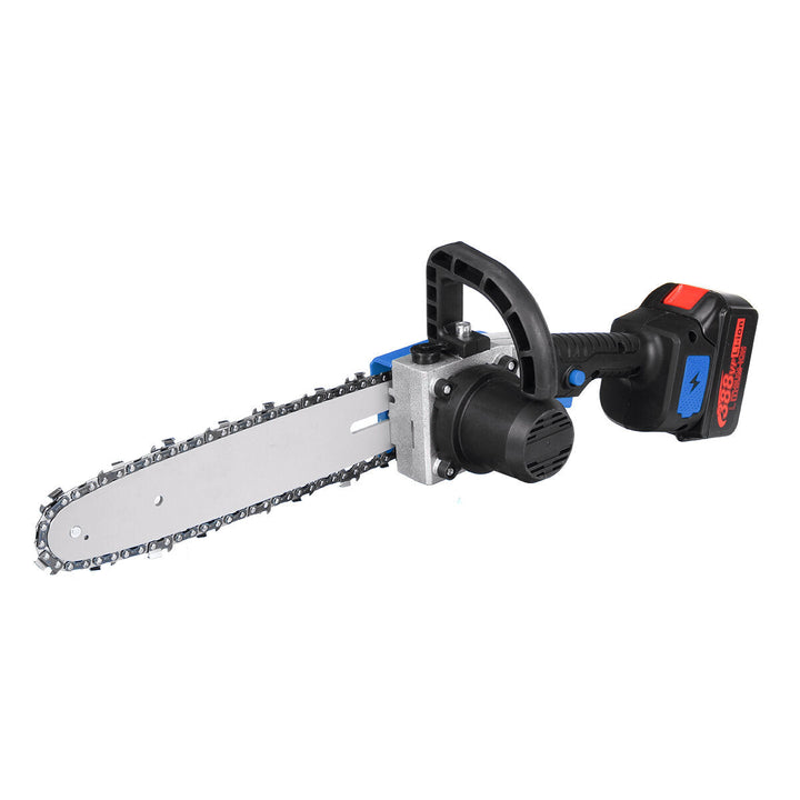 10 Inch Cordless Electric Chain Saw One-Hand Saw Woodworking Wood Cutter Image 1