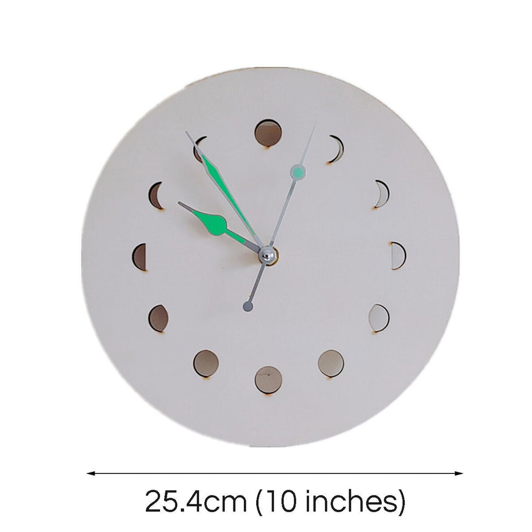 10 Inch Luminous Night Light Clock Non-ticking Wall Clock for Office/Living Room/Bedroom/Kitchen Image 10