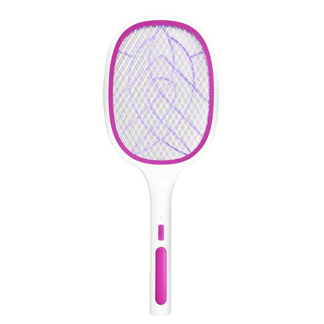 10/6LED Electric Flies Mosquito Swatter 3000V Anti Mosquito Fly Bug Zapper Racket Rechargeable Summer Trap Flies Image 7