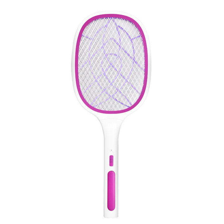 10/6LED Electric Flies Mosquito Swatter 3000V Anti Mosquito Fly Bug Zapper Racket Rechargeable Summer Trap Flies Image 1