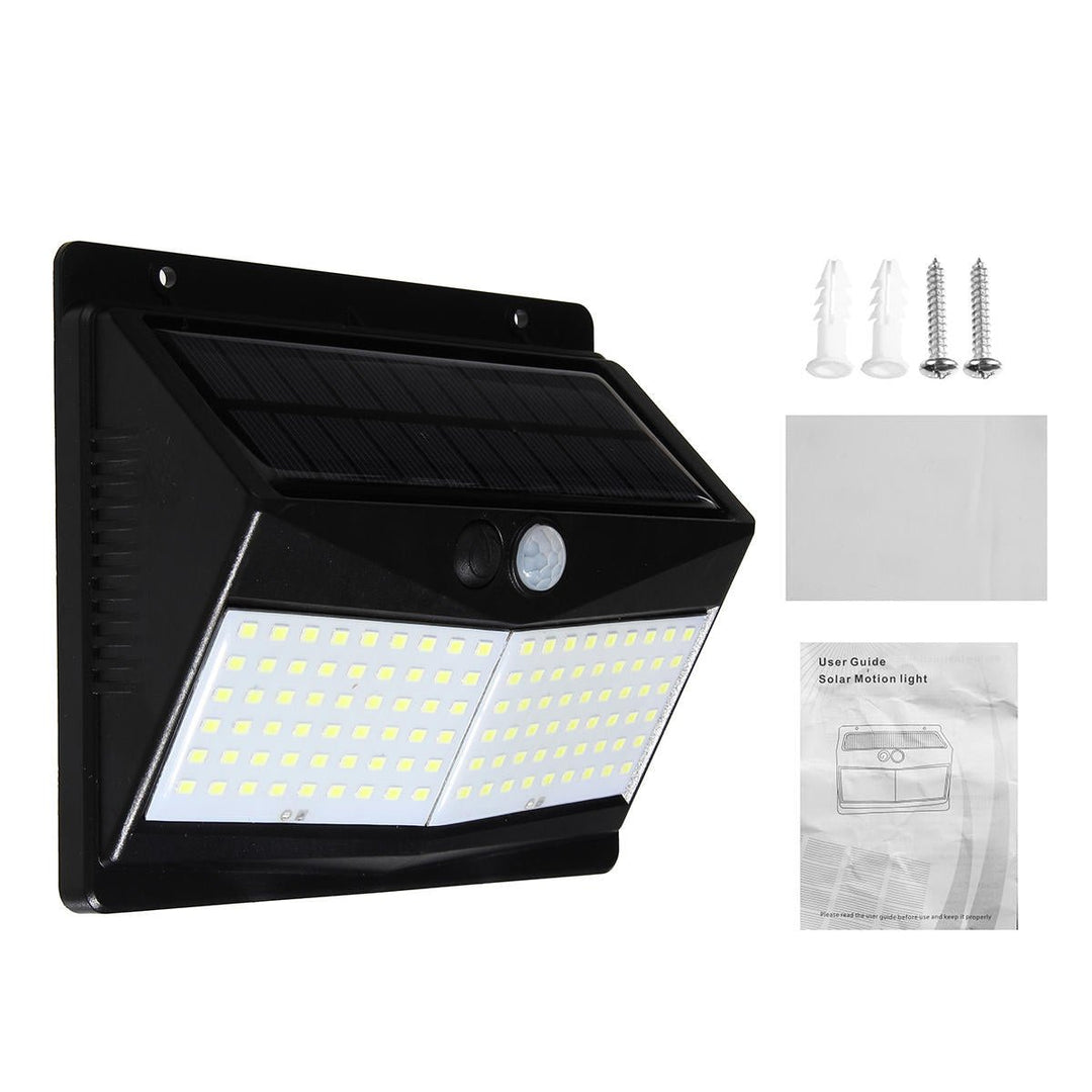 100 LED Solar Motion Sensor Light Outdoor 1000lm Waterproof Security Wall Night Light Image 9