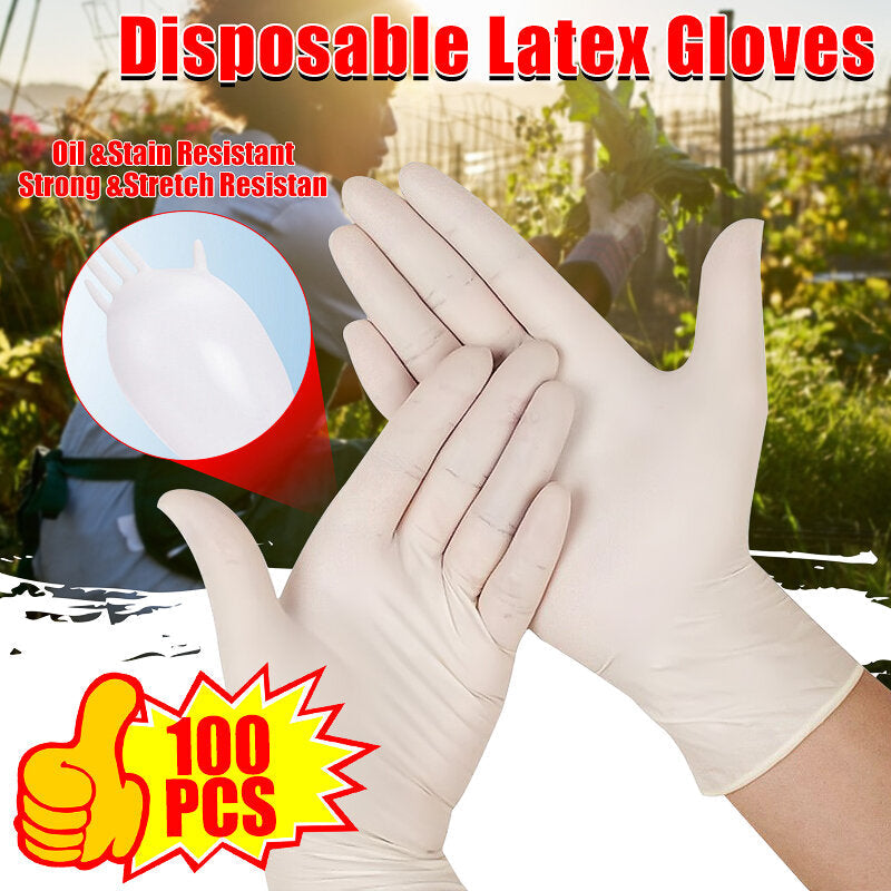 100Pcs Disposable PVU BBQ Gloves Waterproof Safety Tableware Gloves Image 5