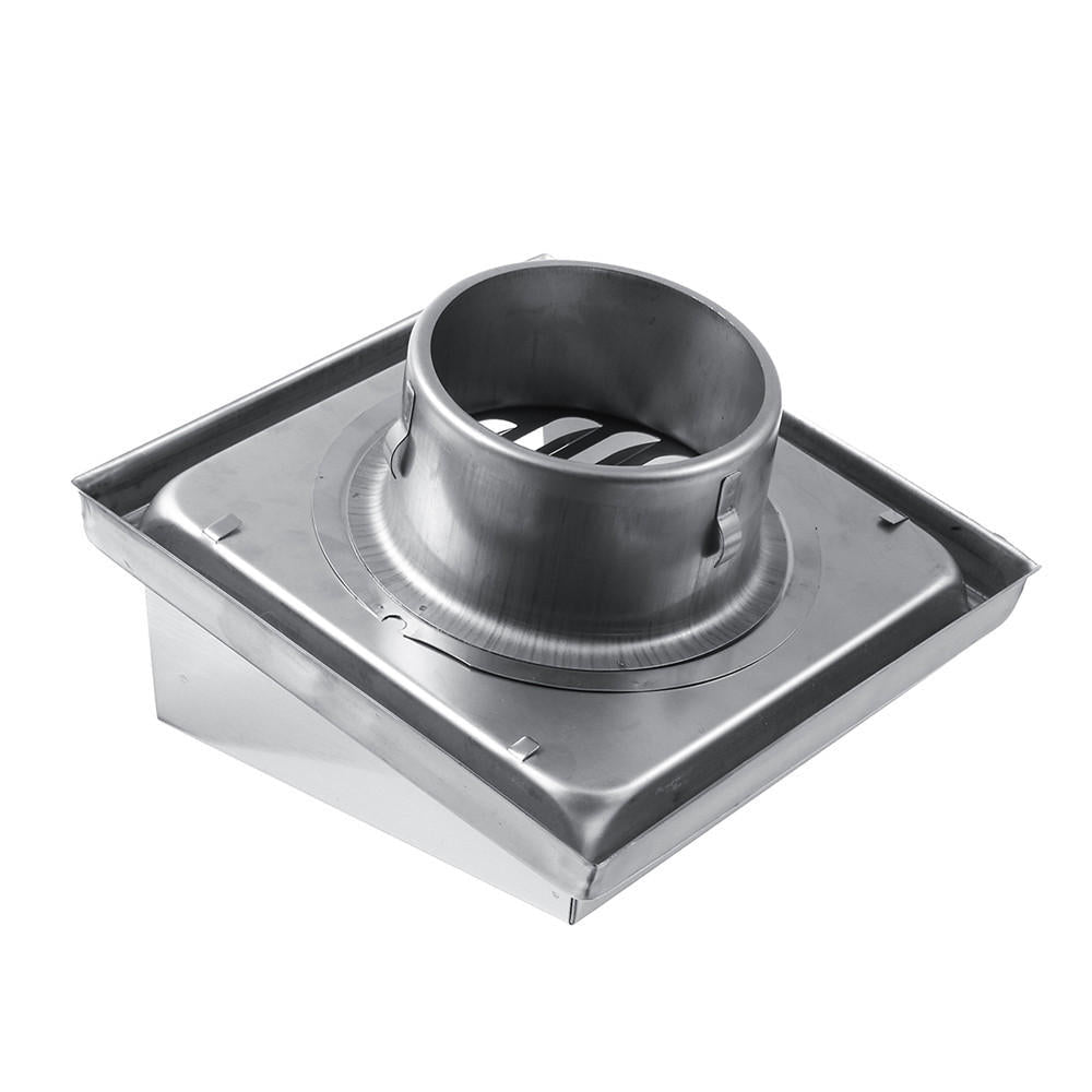 100/125/150mm Stainless Steel Square Wall Air Vent Ducting Grille Cover Image 8