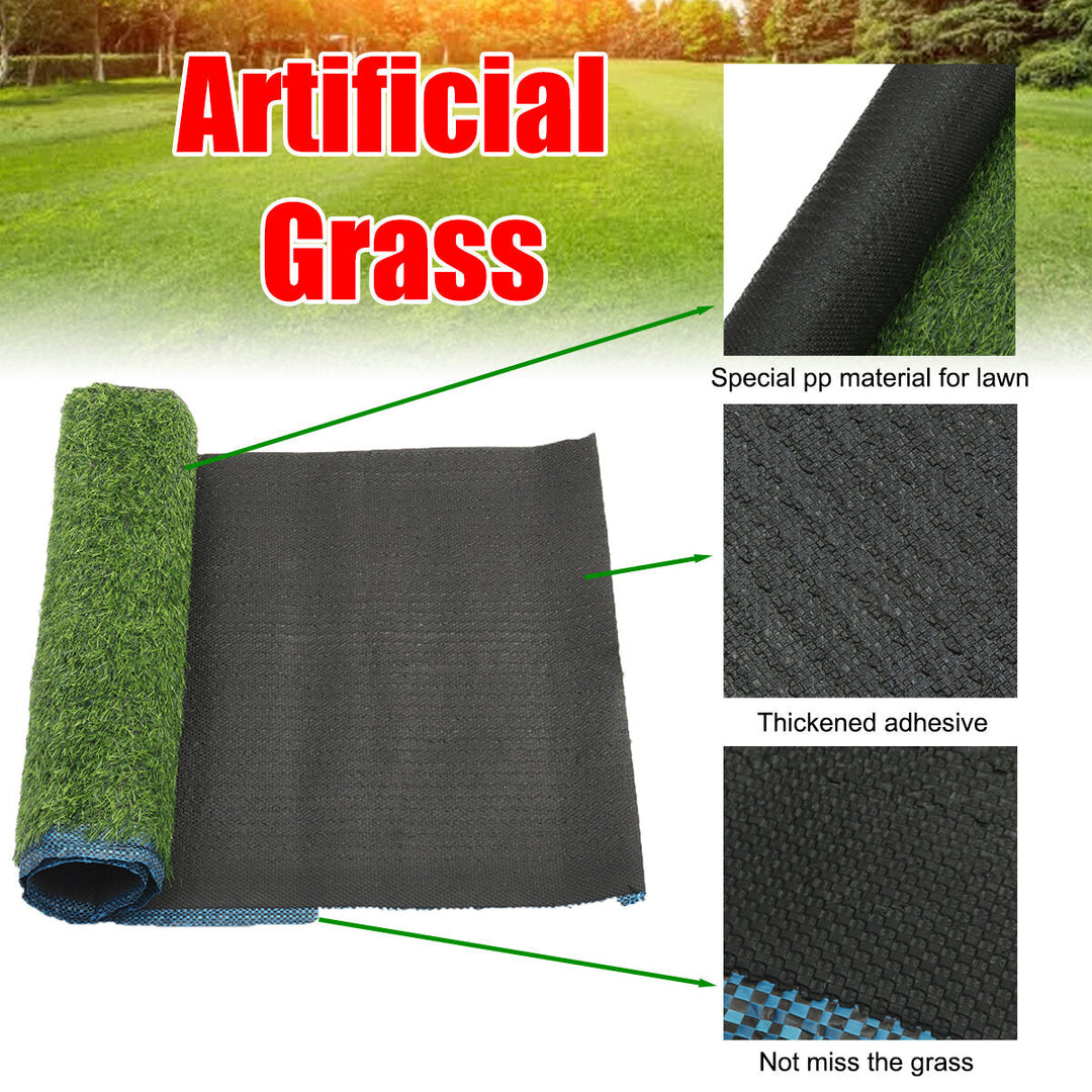 100400cm Artificial Grass Outdoor Garden Turf Lawn Carpet Mat Landscape Pad For Home School Court Balcony Floor Decor Image 2