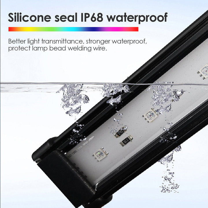 10w 12cm Fish Aquarium Tank Underwater Submersible Change APP Control Colorful LED Light Image 7