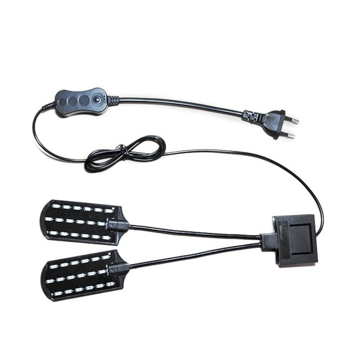 10W Ultra-thin Aquarium Light Compact Fish Tank Light 2 Heads Aquatic Plant Lights EU Plug Image 3