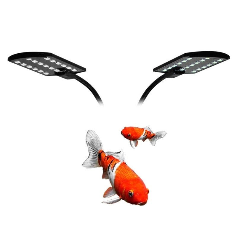 10W Ultra-thin Aquarium Light Compact Fish Tank Light 2 Heads Aquatic Plant Lights EU Plug Image 5